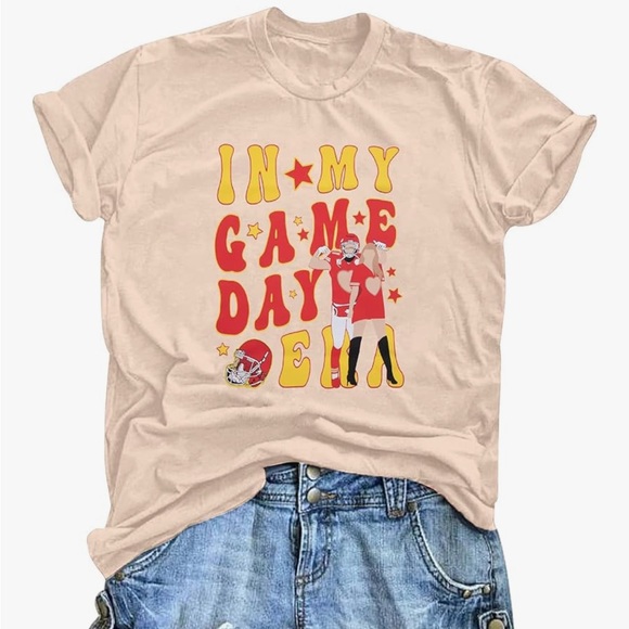 Women’s Chiefs Graphic Top-Travis Kelce/Taylor Swift - Picture 1 of 5